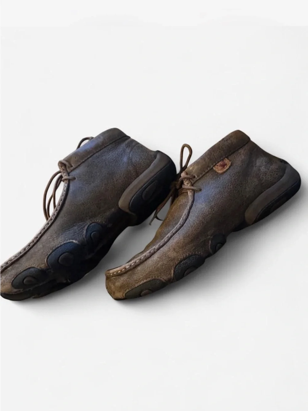 Twisted X Brown Suede Chukka Moc Toe Boots